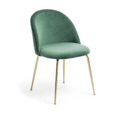 Sedia Ivonne velluto verde