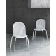 Sedia Ninfea Dinner Bianco ambientazione