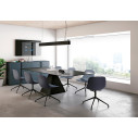 Pure Loop Binuance sedia 4 gambe alluminio Infiniti Design ambientazione