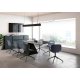 Pure Loop Binuance sedia 4 gambe alluminio Infiniti Design ambientazione