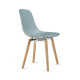 Pure Loop Mono sedia gambe legno Infiniti Design vista