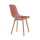 Pure Loop Mono sedia gambe legno Infiniti Design vista