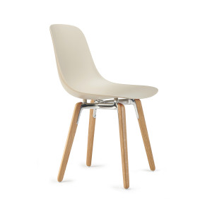 Pure Loop Mono sedia gambe legno