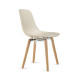 Pure Loop Mono sedia gambe legno Infiniti Design vista