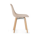 Pure Loop Mono sedia gambe legno Infiniti Design vista