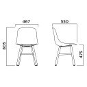 Pure Loop Mono Retro sedia Infiniti Design dimensioni