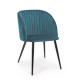 Sedia Queen Velvet blu Bizzotto vista