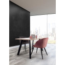 Sedia Queen Velvet blush Bizzotto ambientazione