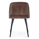Sedia Queen Velvet Ruggine Bizzotto vista