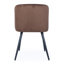 Sedia Queen Velvet Ruggine Bizzotto vista
