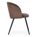 Sedia Queen Velvet Ruggine Bizzotto vista