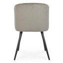 Sedia Queen Velvet Tortora vista
