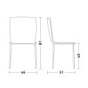 Sedia Rap Colico dimensioni