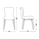 Sedia Rap.w Colico dimensioni