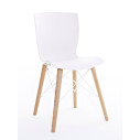 Sedia Rap Wood Colico bianco zucchero