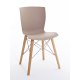 Sedia Rap Wood Colico beige tortora