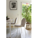 Sedia Riley Mid CB2189 Connubia Metallo P94 Bianco ottico opaco - Tessuto Enil SYT sabbia