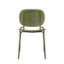 Sedia Si-Si Dots Scab verde oliva