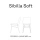 Sedia Sibilla Soft CB/1959-A Connubia dimensioni