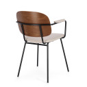 Sedia Sienna beige Bizzotto vista