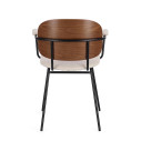 Sedia Sienna beige Bizzotto vista