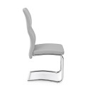 Sedia Thelma grigio chiaro Bizzotto vista