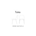 Sedia Tuka CB/1993 Connubia dimensioni