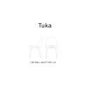 Sedia Tuka CB/1994 Connubia dimensioni