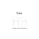 Sedia Tuka CB1999 Connubia dimensioni