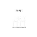 Sedia Tuka CB2117 Connubia dimensioni