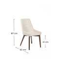 Sedia Vera OM/448/BE Stones dimensioni