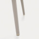 Sedia Yunia beige con gambe in acciaio finitura verniciata beige Kave Home dettaglio