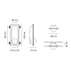 Segno 2523B Lampada a incasso a parete 9010 novantadieci dimensioni