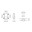 Segno Small 2523A Lampada a incasso a parete 9010 novantadieci dimensioni