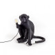 Monkey Lamp Sitting Black Outdoor Seletti vista