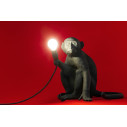 Monkey Lamp Sitting Black Outdoor Seletti ambientazione