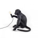 Monkey Lamp Sitting Black Outdoor Seletti vista