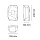 Ser 1102 segnapassi da esterno 9010 novantadieci dimensioni