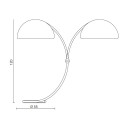 Serpente oro perlato lampada da terra Martinelli Luce dimensioni