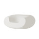 Set 2 poltrone Chubby con tavolino Slide bianco latte