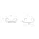 Set 2 poltrone Chubby con tavolino Slide dimensioni poltrona