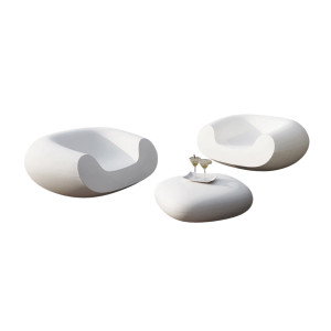 Set 2 poltrone Chubby con tavolino