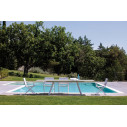 Set Daisy Tavolo 220/320x100x75 e 6 Poltrone metallo Vermobil ambientazione