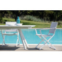 Set Daisy  Tavolo 220/320x100x75 e 6 Poltrone metallo Vermobil ambientazione