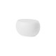 Set divano Blossy con 2 poltrone Blos e tavolino Slide bianco latte