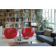 Set divano Blossy con 2 poltrone Blos e tavolino Slide ambientazione