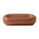 Set divano Nami con 2 poltrone Nami e tavolino Qeeboo terracotta