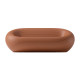 Set divano Nami con 2 poltrone Nami e tavolino Qeeboo terracotta
