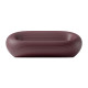 Set divano Nami con 2 poltrone Nami e tavolino Qeeboo indian red