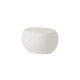 Set divano Rap con 2 poltrone Rap e tavolino Slide bianco latte